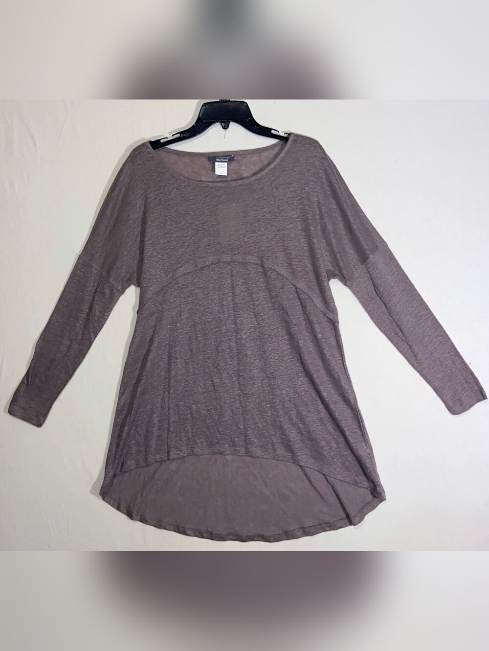 Anthropologie Mauve Long-Sleeve Lightweight Tunic